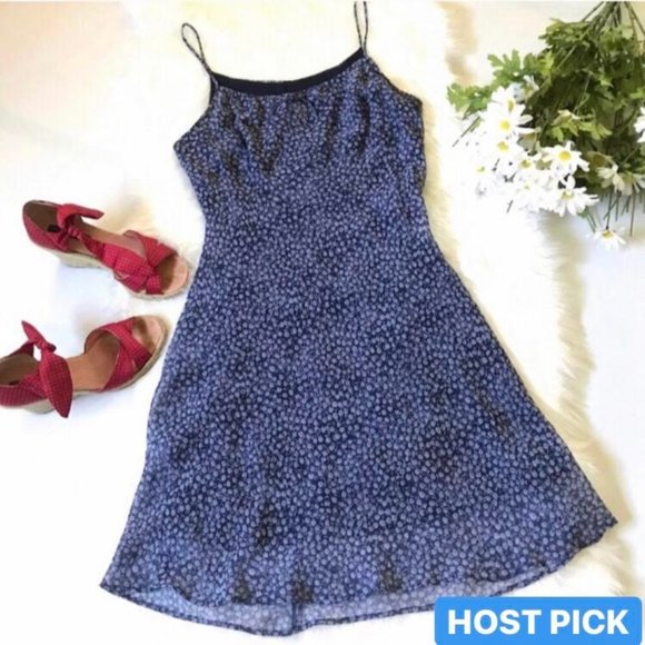 Jody California Dresses & Skirts - Jody California Blue White Floral Vintage Sundress
